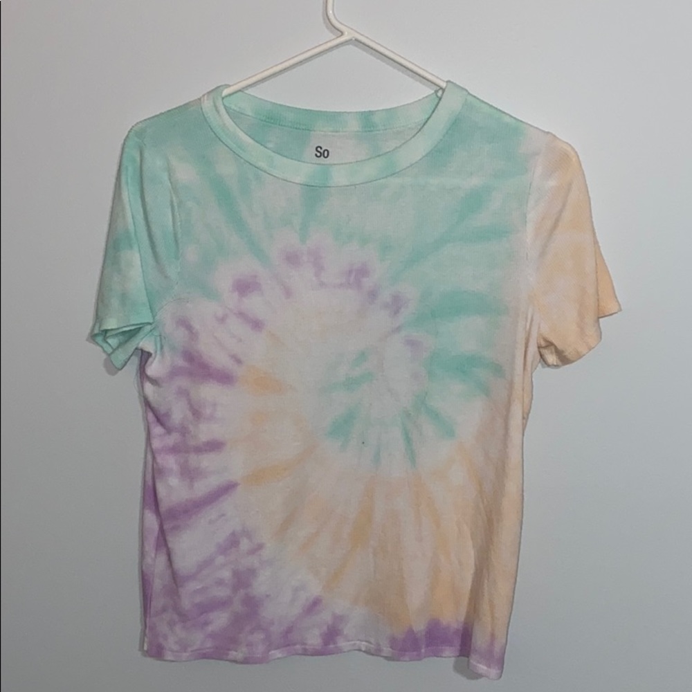 Tie dye fitted tee